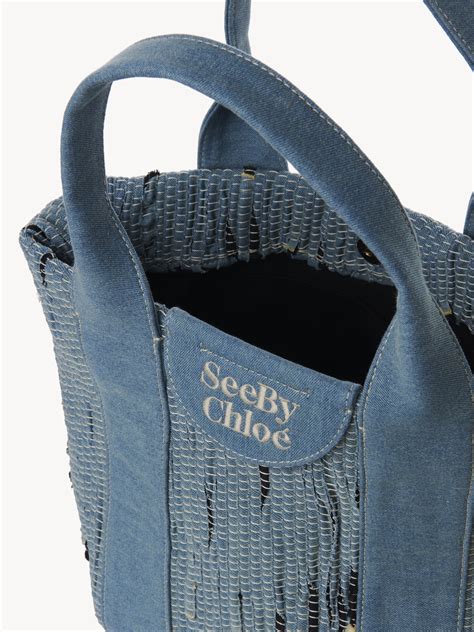 See by Chloé Laetizia Small Denim Tote 